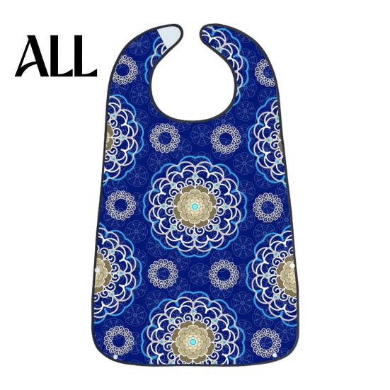 Durable Floral Bib Adult Bib, Waterproof Easy Clean Feeding with Oil-proof Printed, Elderly Clothing Protector, for Seniors Dining Aid Stylish Senior