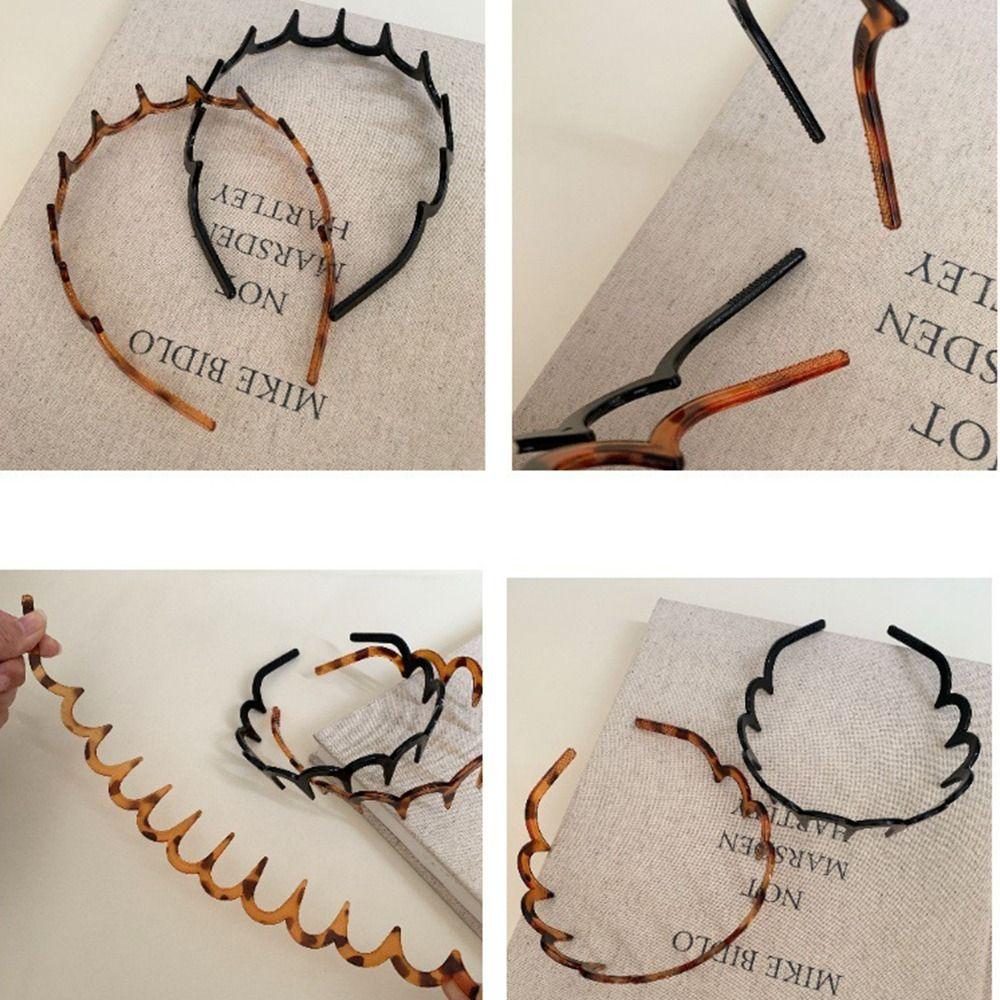 Thin Plastic Hair Band Women Hair Hoop Face Wash Hairband Sweet Non-Slip Headband  Travel