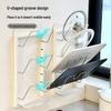 Wall-Mounted Punch-Free Kitchen Storage Rack for Lids and Cutting Boards