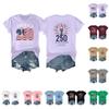 Women's Casual Independence Day 250 Anniversary Printed T-shirt Round Neck Pullover Short Sleeve Top
