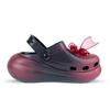 Crocs Crush Clog Puff Shoes EVA Beautifully Crafted Rose Flame Love Note Bow Ribbon Pearl Gift Box Clog Shoes Unisex Black and Red