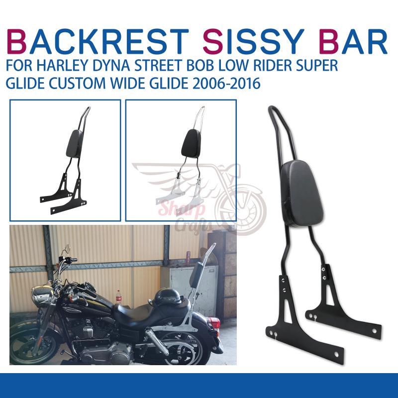 

Мотоциклетная пассажирская спинка Sissy Bar для Harley Dyna Street Bob FXDB FXD Wide Super Glide Custom FXDC Low Rider FXDL