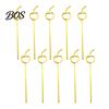 Ultra-long Curved Straws 10PCS PET Straws, Reusable Creative Shapes Fun Plastic for Kids Adults Party Games Smoothies Juice Drinks Drinking