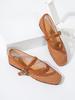 Round Head Fishing Net Grid Hollow Mary Jane Single Shoes Women Go Out In the Summer of 2025 New Foreign Trade Sandals Breathable