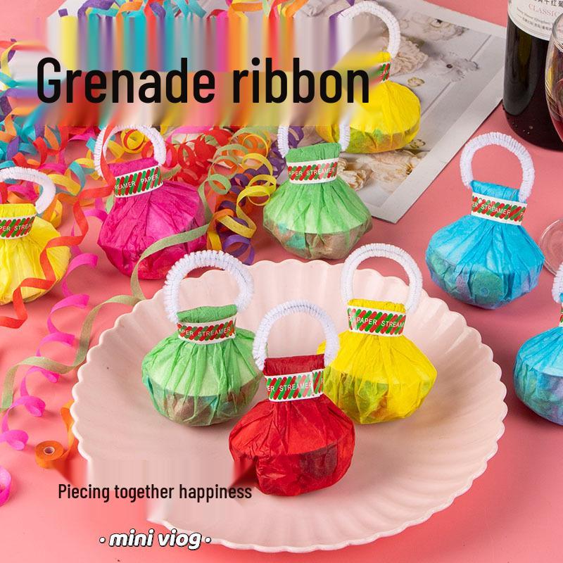 

3-Piece Hand-Thrown Colorful Ribbons for Weddings, Bride Pick-Ups, Celebrations, and Games