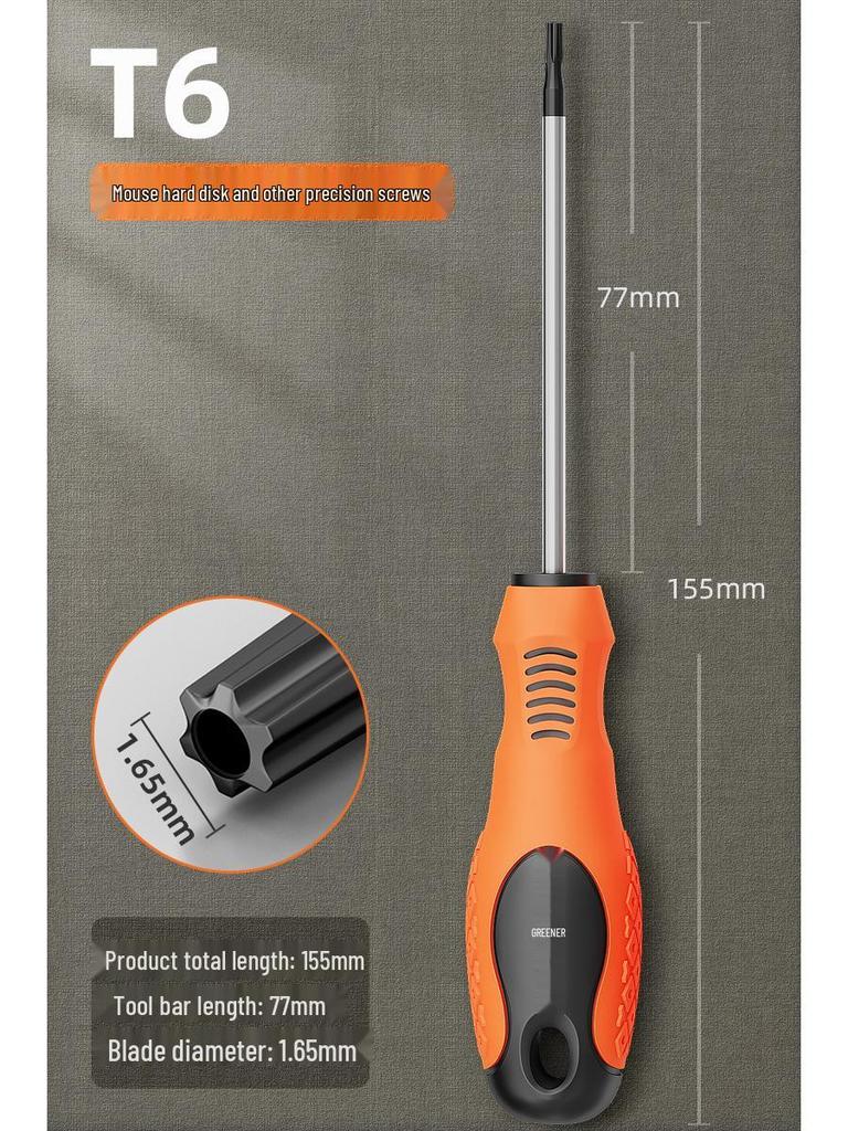 Sada magnetických šroubováků Green Forest Hex & Mi Word: T8, T15, T20, T25, T30