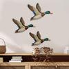 Wooden Beach Wall Art Vintage Sea Turtle Duck Bird Wall Decor Rustic Farmhouse Coastal Ocean Hanging Ornament for Living Room Bedroom