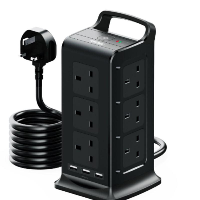 Household Office Power Strip Multi Purpose USB Vertical Tower Shaped Socket High Power Multi Hole Socket