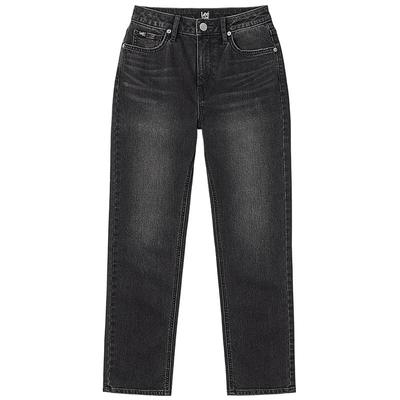 422 Slim Mid-Rise Straight Leg Dark Grey Women's Jeans