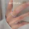 100% 925 Sterling Silver Adjustable Sparkling Clear CZ Female Finger Ring For Women Classic Luxury Wedding Jewelry Gifts