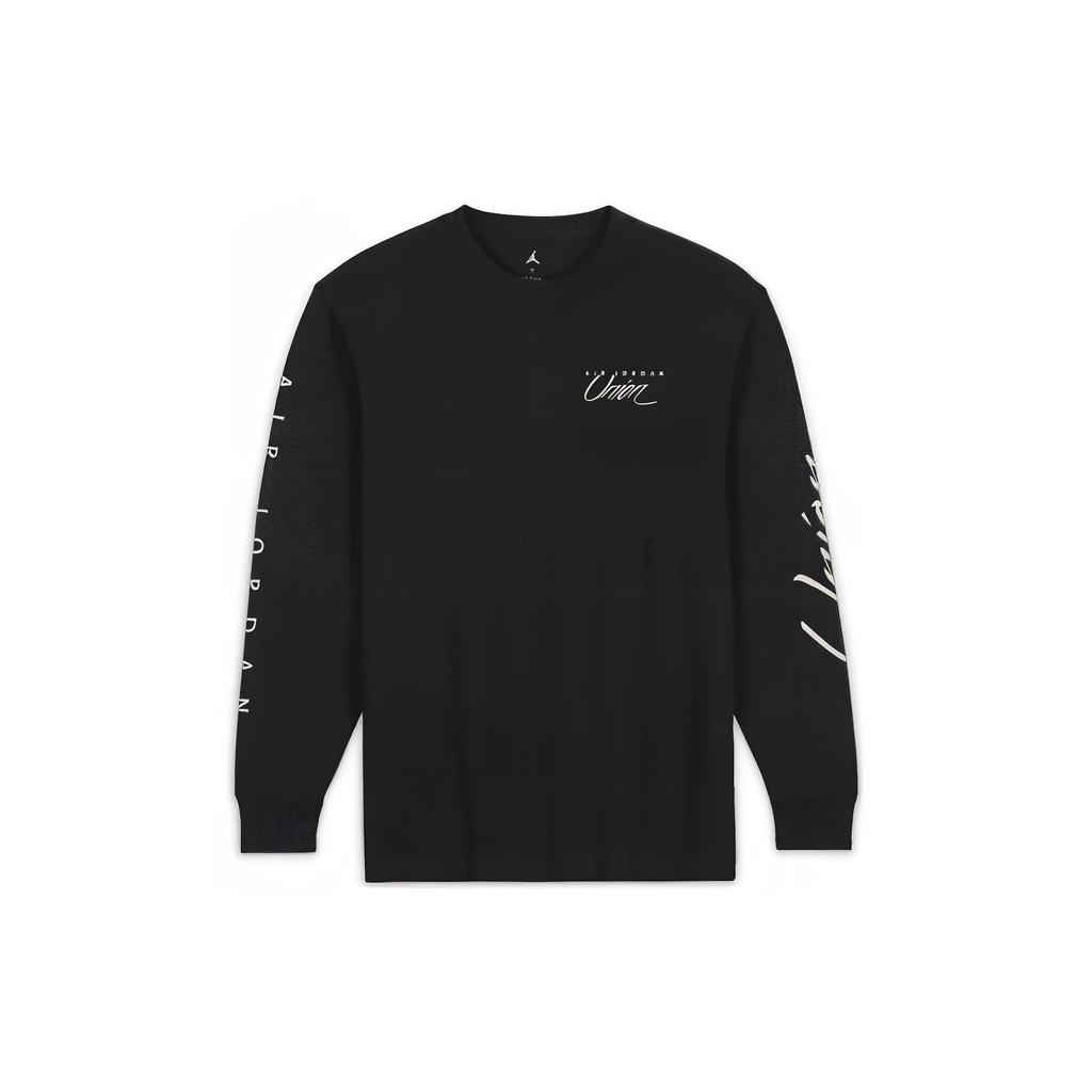 Jordan X Union MJ L/S Tee (Asia Sizing) Black/Coconut Milk Unisex Streetwear DV7342-010
