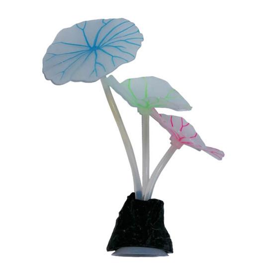 Silicone Simulated Aquatic Plant Fluorescent Aquarium Decoration with Sucker