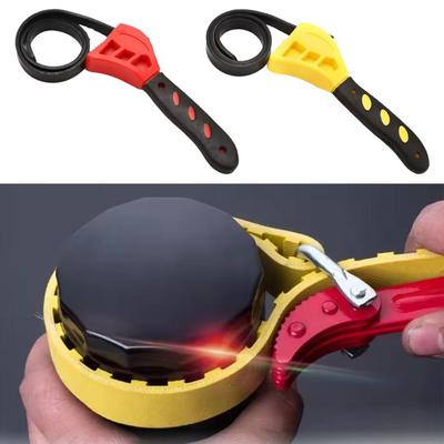 6/8 Inch Oil Filter Spanner Strap Opener Adjustable Water Pipe Multifunctional Cartridge Removal Disassembly Belt Wrench Tools