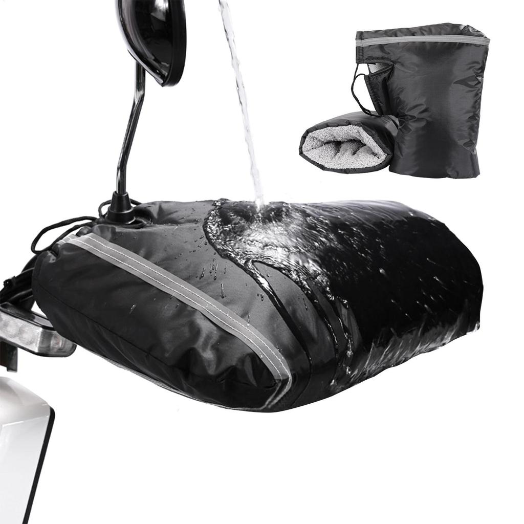 1pair Road Bicycle Handlebar Mittens Waterproof Winter Motorcycle Gloves Bike Handle Cover For Touring Camping Scooters Mountain