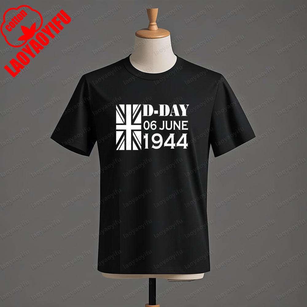 DDay T Shirt Normandy Landings 81st Anniversary 19442025 Tshirt Gifts for Veterans Mens Summer Crewneck Cotton Short Sleeve