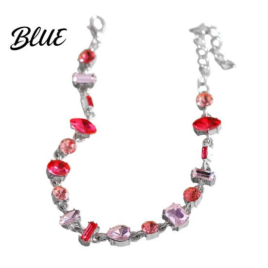 Delicate Chain Bracelet Women Irregular Cubic Zirconia Inlaid Adjustable Length