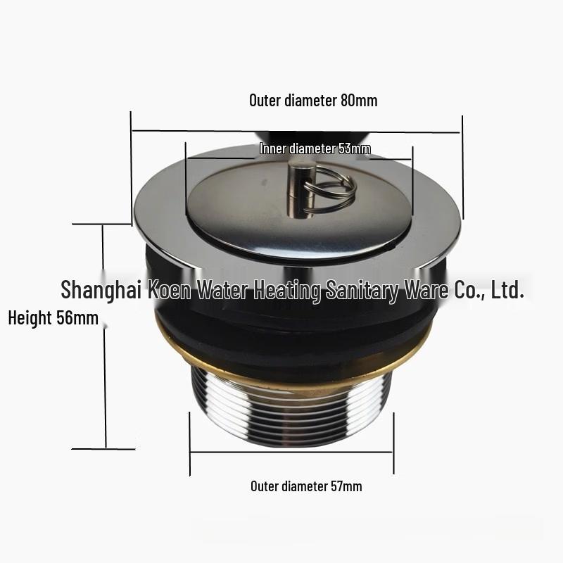 LANGZHIWEN Brass Single Basin Plug Drainer Kit