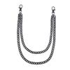 Waist Chain for Men Women Boy Girls Punk Wallet Keychain Belt Metal Jeans Pants Chain with Secure Clasp Accessories