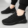 Shoes men's 2025 summer new source 2025 flying woven breathable single shoes lightweight casual shoes men's sports shoes