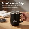 Thermal Coffee Mug Travel Tumbler with Handle Lid 304 Stainless Steel Insulated Water Cup Leakproof Portable Thermos Bottle