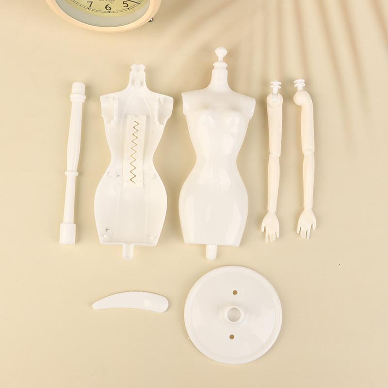 1:6 Doll Mannequin Coat Hanger Dollhouse Doll Skirt Support Wedding Mannequin Stand Humanoid Model Toy Doll Gown Display Form