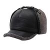 Winter Cotton Thickened Ear Protection Hat Leather Baseball Caps Adjustable