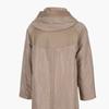 La Belle Shinyoung Fur Women Lambskin Combination Half Hood Long Coat Sy106ct
