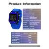 SANDA Electronic Watch Multifunctional Waterproof Sports Electronic Watch Fashion Trend Silicone Band Electronic Watch