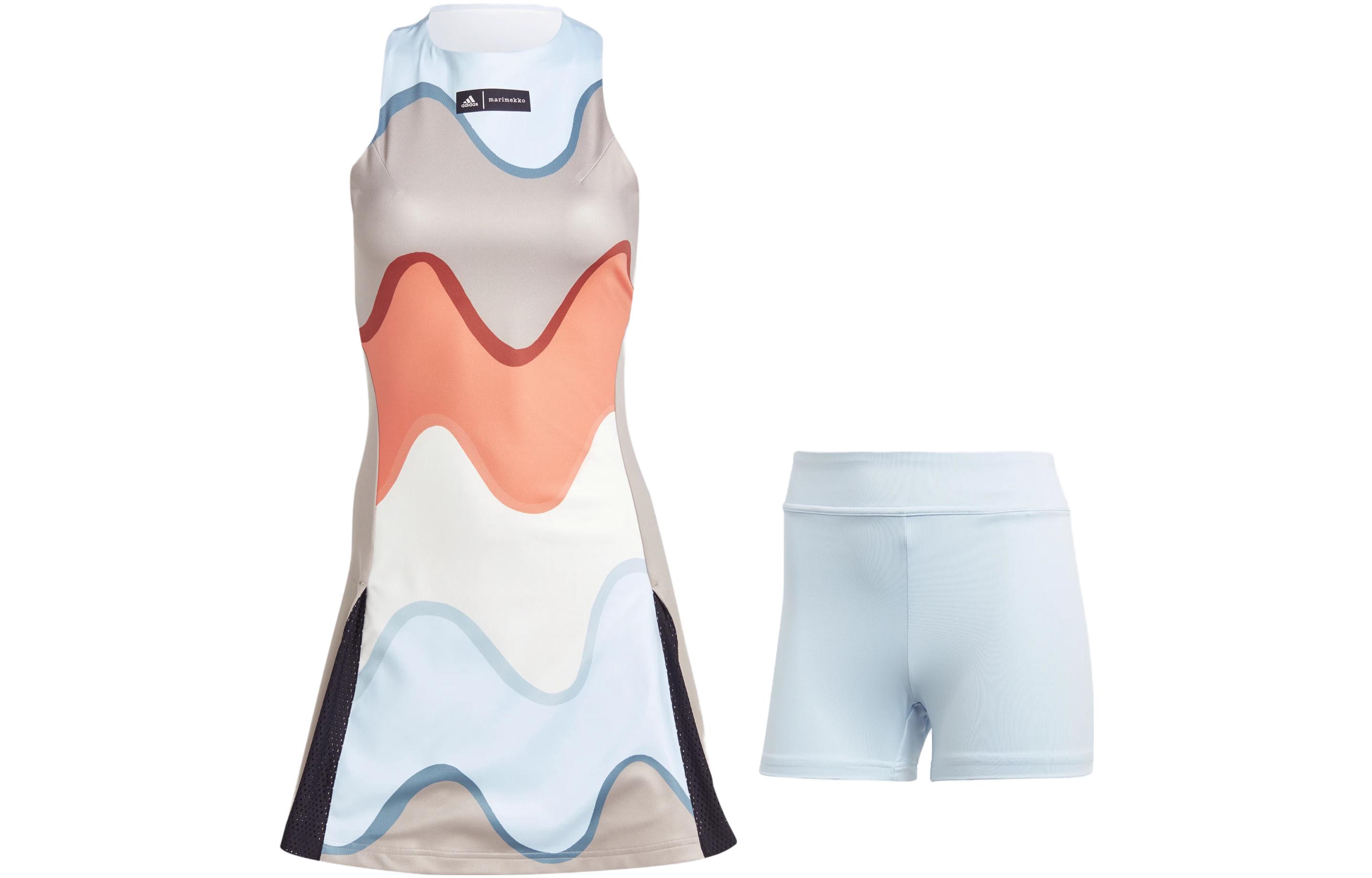 

Adidas Two Piece Skirt Sets Women s Crew Neck Moderate Short HU1801 M