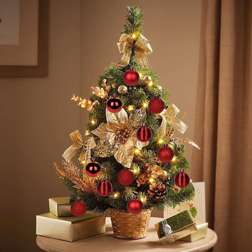 Villa Como Vánoční koule Sada stylového stromu Ideální pro Vánoce Halloween Domov Nové vánoční třpytivé ozdoby, 30, 5 cm, Ozdoby, Večírky,