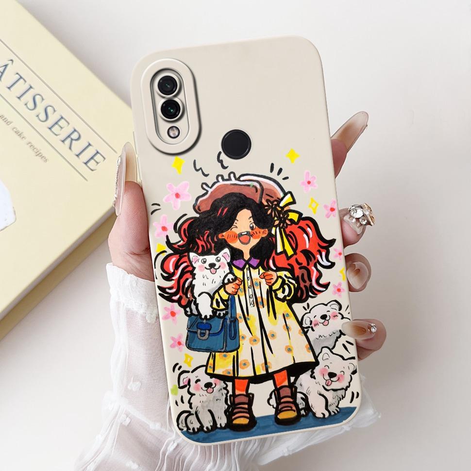 For Xiaomi Redmi Note 7 Case Cute Panda Cartoon Painted Cover Soft Silicone Phone Case For Redmi Note 7 Note7 Back Covers Bumper