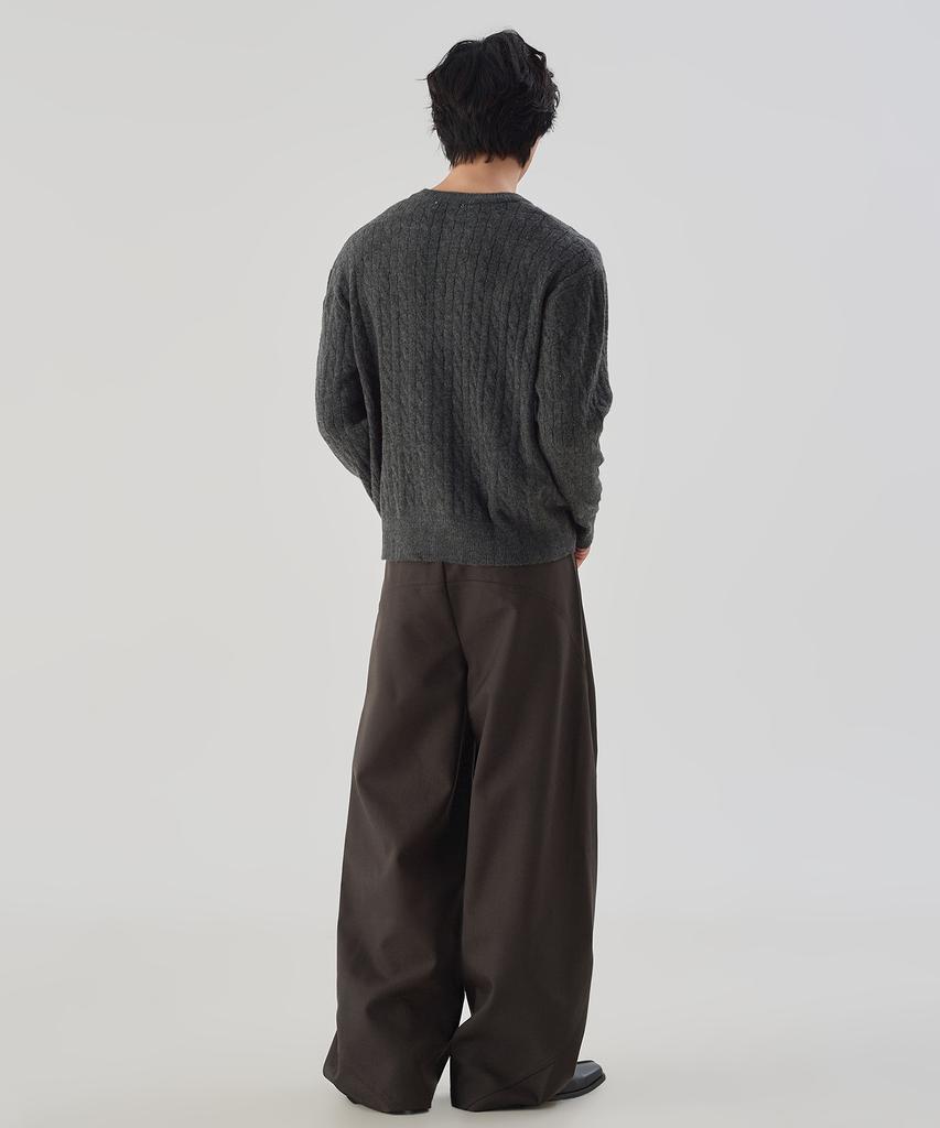 Owsa Kabelstrick Cardigan 2 Farben