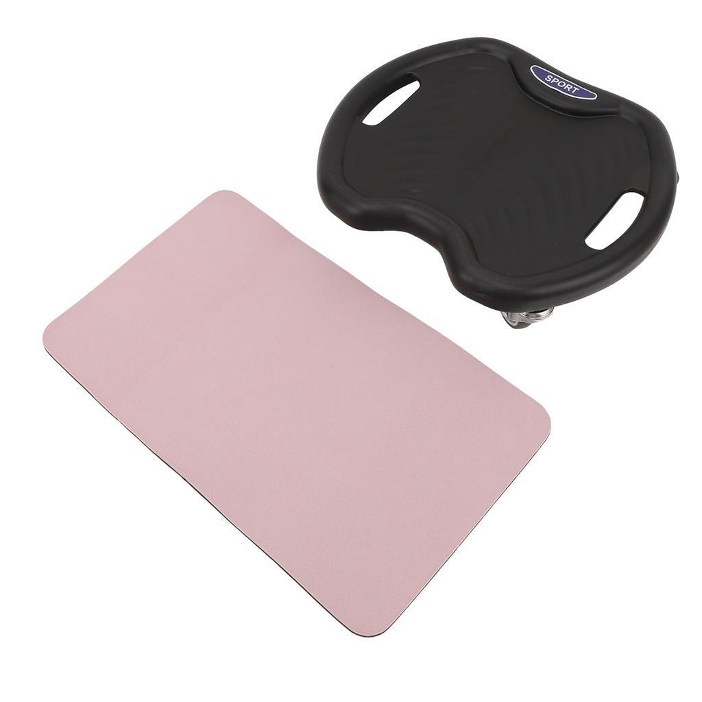 Core Coaster Abdominal Trainer with Kneel Mat Four Wheel Quiet Ab Wheel Roller Core Coaster for Home