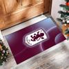 Tappeto in Velluto di Cristallo con Stampa Calcio Aston Villa, Comodo Assorbente d'Acqua Antiscivolo Tappeto per Pavimenti Interni