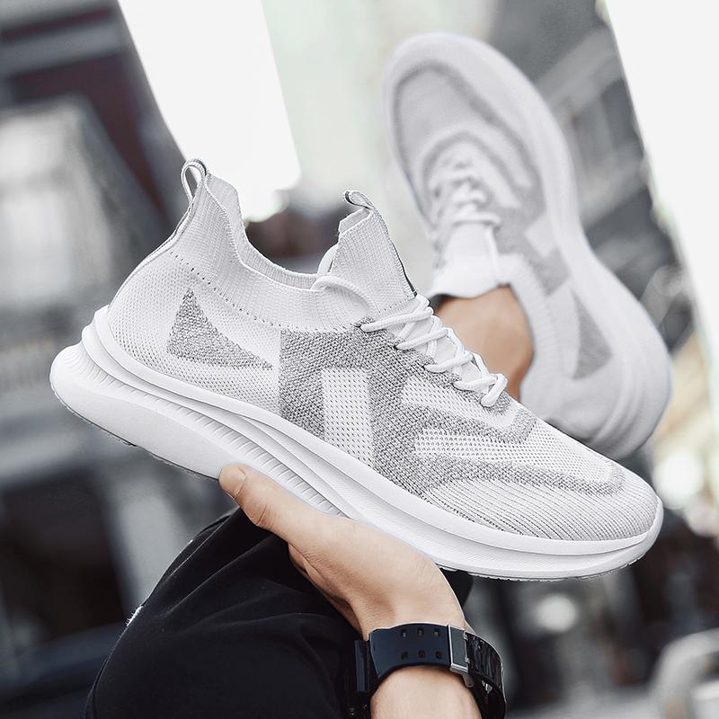 

Мужские кроссовки 2024 Весенняя мода Повседневная обувь для пар Уличная обувь на толстой подошве Легкая обувь на шнуровке для мужчин Zapatillas Hombre 46 чёрный