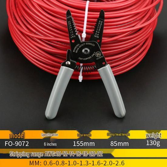 Fukuoka Professional Wire Stripping Pliers: Multifunctional Electrician Tool