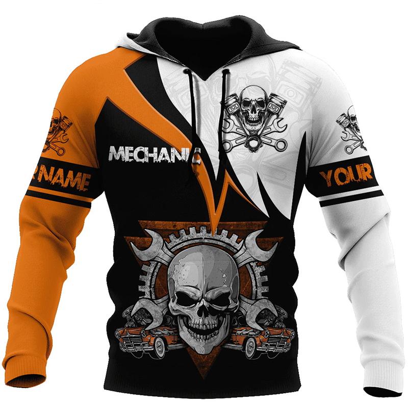 Bărbați, toamnă, îmbrăcăminte pentru bărbați, cu model de craniu de groază, hanorac, imprimare 3d, îmbrăcăminte de stradă, pulover Harajuku, îmbrăcăminte sport hip hop