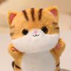 Soft Plush Cat Stuffed Animals - Cute Siamese-like Kitty with Expressive Eyes, Fluffy Ears - Beige/Gray/White/Black Colors - Safe Plush Toy for Kids,