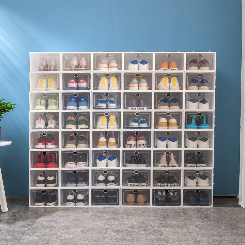 Foldable Transparent Shoe Box - Space-Saving, Dustproof & Moisture-Proof Storage Solution