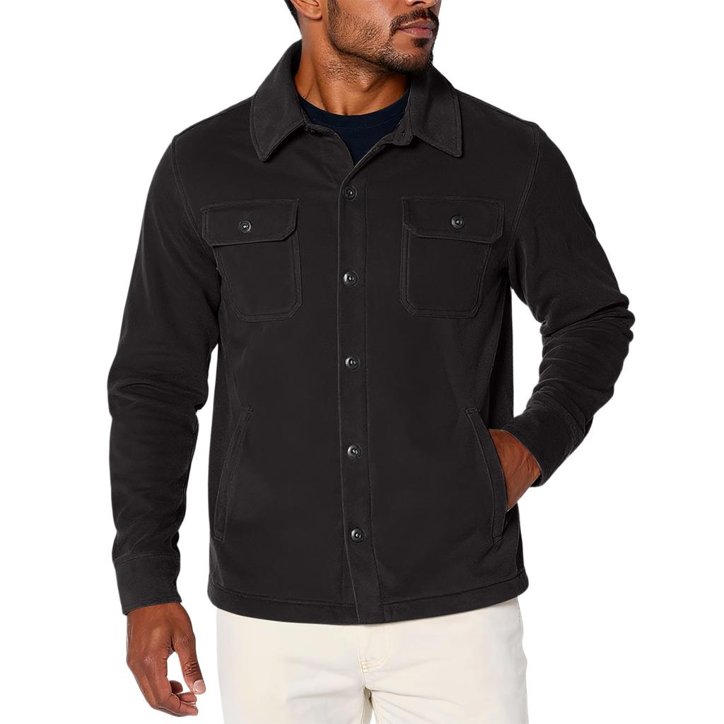 Men's Relaxed-Fit Casual Jacket Long-Sleeve Outerwear