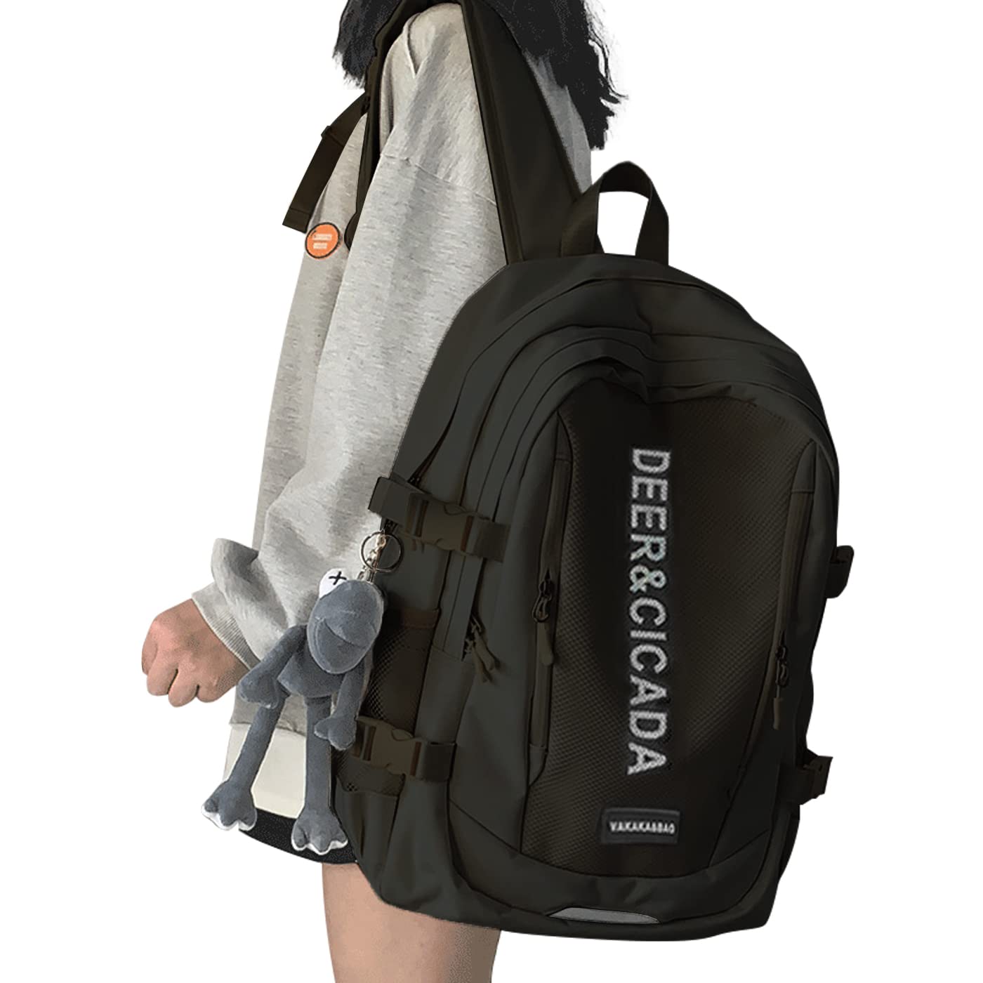 

Rucksack for School and School Large Capacity Backpack Bag for Active Japanese [Monomark] Women s [Recommended Models] [Authentic Brand] (Black) чорний