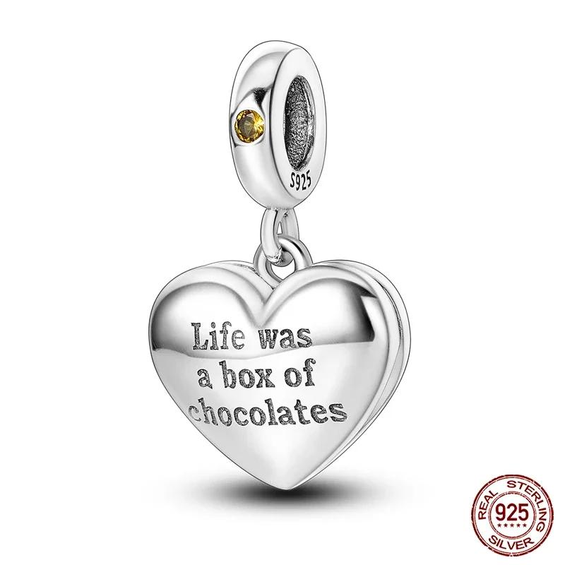 New Copper Romantic Heart Series Charms Beads Fit Original Bracelet Diy Mother'S Day Jewelry Gifts