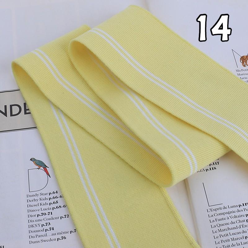 90x6cm Elastic Knitted Fabric DIY Rib Neckline Cuff Hem Knitted Fabric Sewing Baseball Uniform Jacket Clothing Supplies