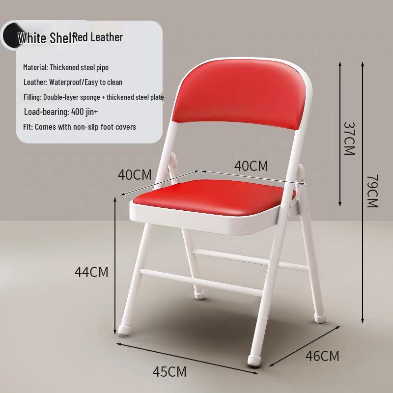 Folding Office & Dining Chair: Easy Storage, No Assembly Needed