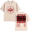 Ateez 2026 World Tour in Your Fantasy T-shirt Unisex Abbigliamento Donna Casual Cotone Oversize Estiva Manica Corta Top Streetwear