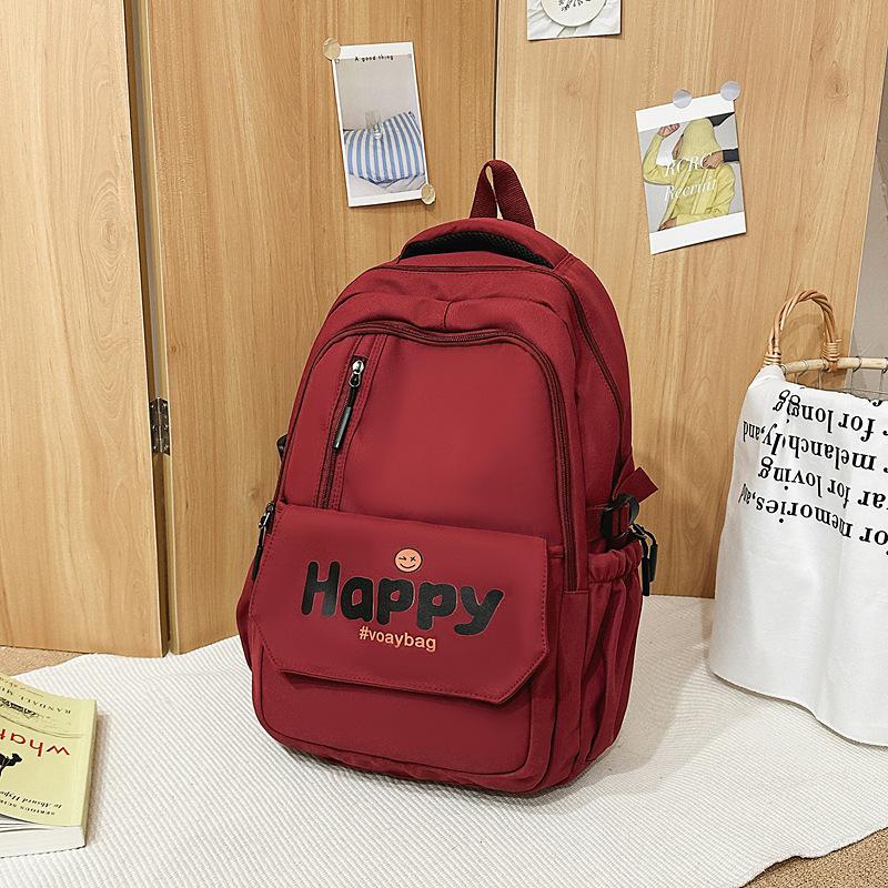 Spring and Summer New Korean Joker Fashion Trend Junior High School and High School Students Lightweight Backpack.