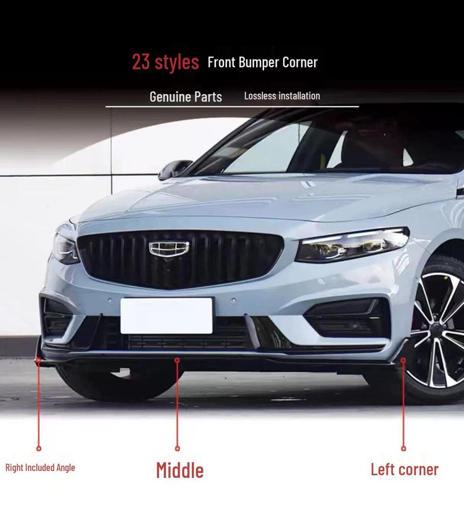 Front Lip Corner Protector for Geely Xingrui 23-25 Models: Decorative Kit