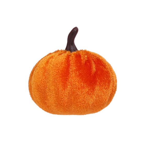 Halloween Holiday Decorative Pumpkins Small Velvet Pumpkin Thanksgiving Table Centerpiece Soft Cool Patterns