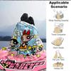 1pc Powerpuff Girls Blanket Lightweight Flannel Throw For Sofa, Bed, Travel, Livingroom, Office, Couch, Chair, And Bed