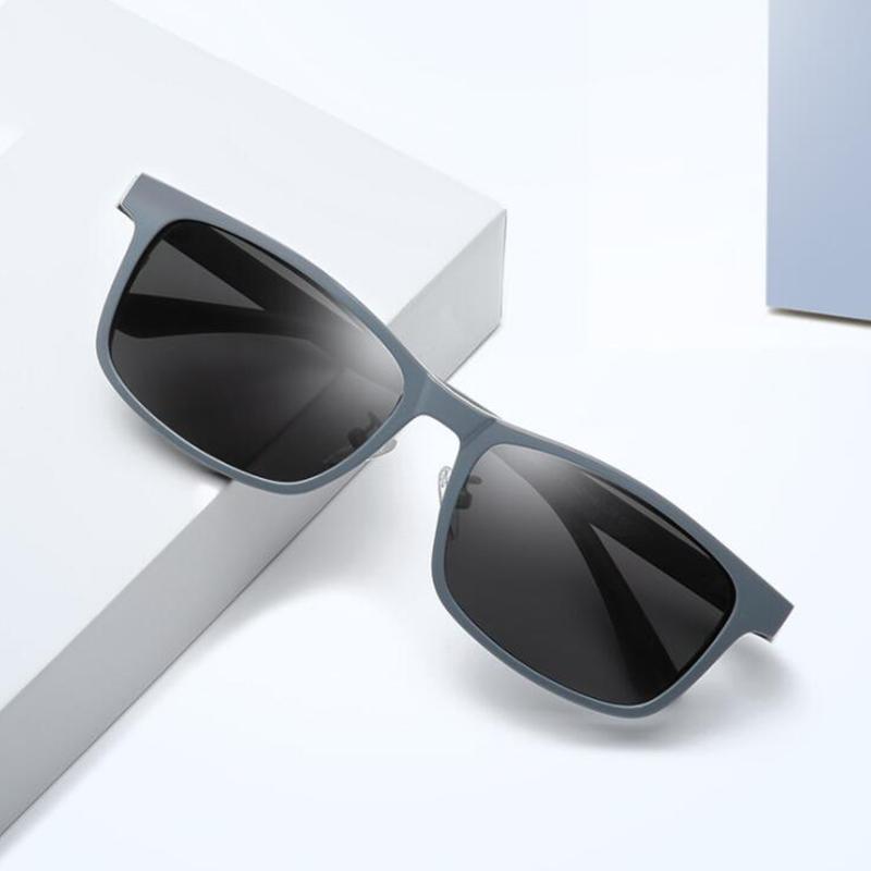 Square Polarized Magnet Clip On Eyewear Optical Prescription 0 -0.5 -0.75 To -6.0 Women Myopia Clear Lens With Clip Sunglasses